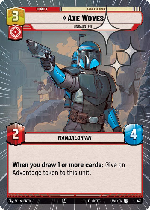 Axe Woves - Undaunted (671) (Hyperspace Foil) (671) [Ashes of the Empire] - for just $0.25! 