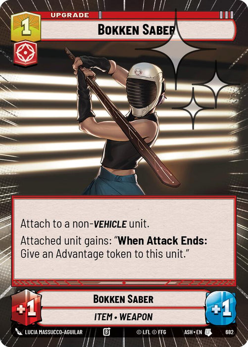 Bokken Saber (682) (Hyperspace Foil) (682) [Ashes of the Empire] - for just $0.15! 