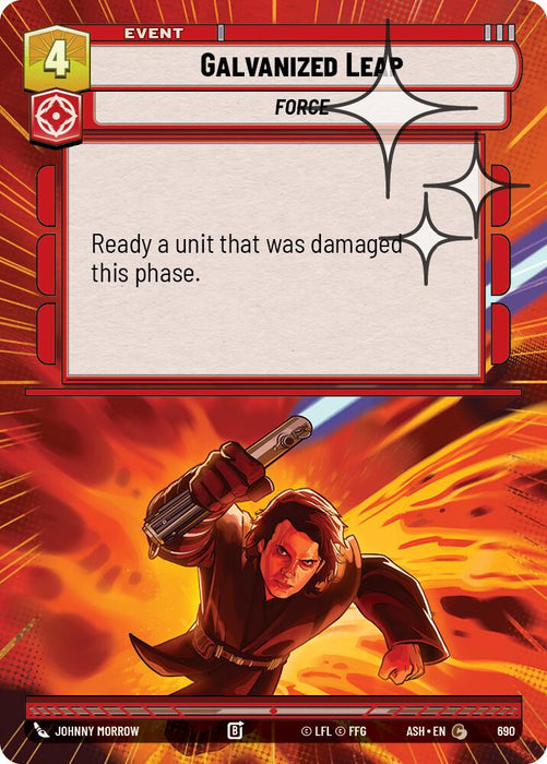 Galvanized Leap (690) (Hyperspace Foil) (690) [Ashes of the Empire] - for just $0.10! 