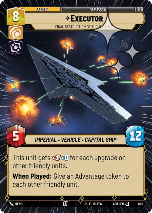 Executor - Final Destruction of the Alliance (699) (Hyperspace Foil) (699) [Ashes of the Empire] - for just $0.30! 