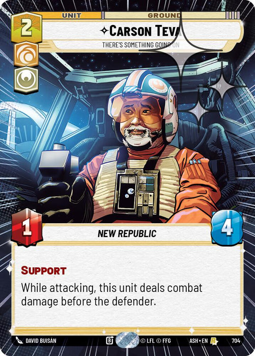 Carson Teva - There's Something Going On (704) (Hyperspace Foil) (704) [Ashes of the Empire] - for just $0.20! 