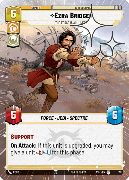 Ezra Bridger - The Force is All I Need (711) (Hyperspace Foil) (711) [Ashes of the Empire] - for just $0.20! 