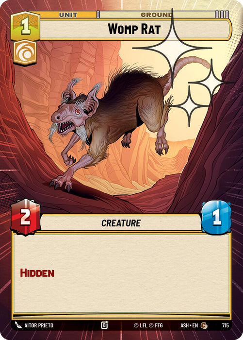 Womp Rat (715) (Hyperspace Foil) (715) [Ashes of the Empire] - for just $0.10! 