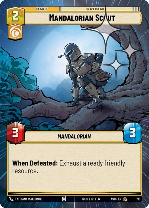 Mandalorian Scout (718) (Hyperspace Foil) (718) [Ashes of the Empire] - for just $0.10! 