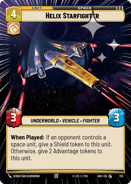Helix Starfighter (723) (Hyperspace Foil) (723) [Ashes of the Empire] - for just $0.10! 