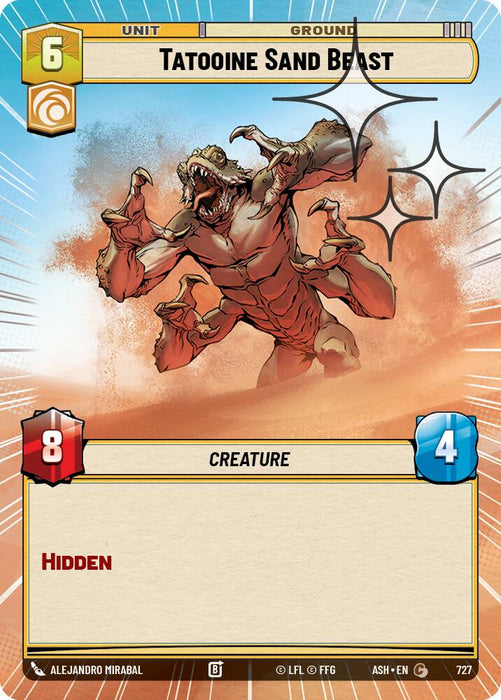Tatooine Sand Beast (727) (Hyperspace Foil) (727) [Ashes of the Empire] - for just $0.10! 