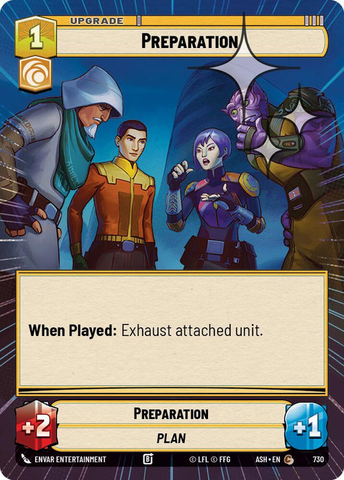 Preparation (730) (Hyperspace Foil) (730) [Ashes of the Empire] - for just $0.10! 