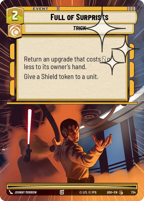Full of Surprises (734) (Hyperspace Foil) (734) [Ashes of the Empire] - for just $0.10! 