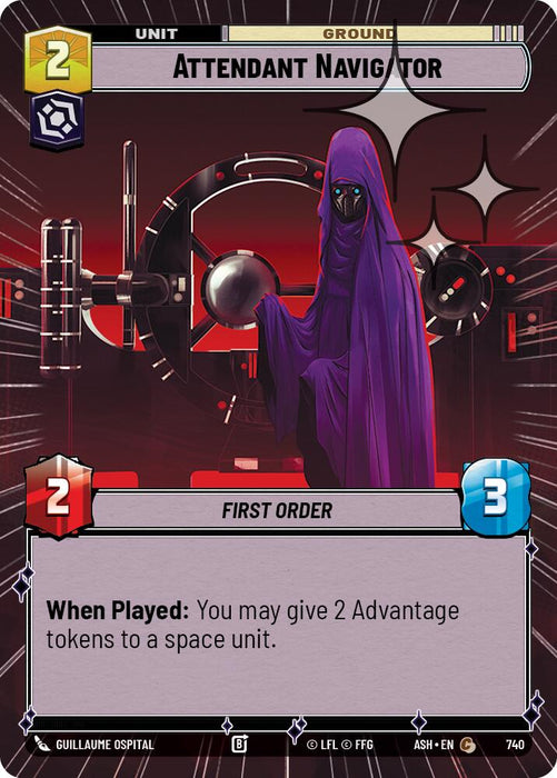 Attendant Navigator (740) (Hyperspace Foil) (740) [Ashes of the Empire] - for just $0.10! 