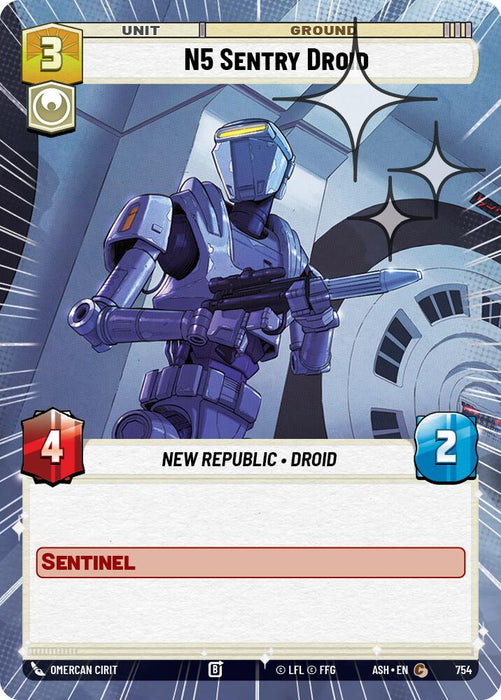 N5 Sentry Droid (754) (Hyperspace Foil) (754) [Ashes of the Empire] - for just $0.10! 