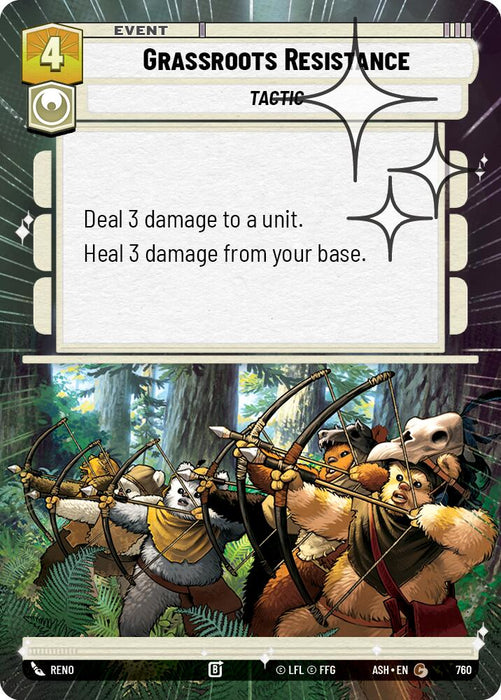 Grassroots Resistance (760) (Hyperspace Foil) (760) [Ashes of the Empire] - for just $0.10! 
