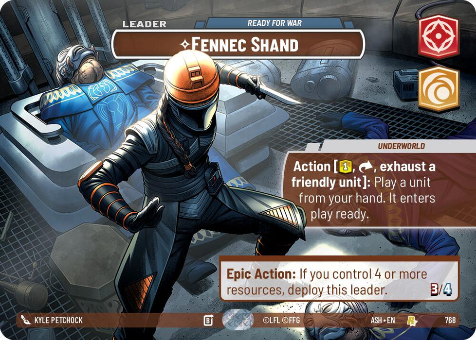 Fennec Shand - Ready for War (768) (Showcase) (768) [Ashes of the Empire] - for just $44.75! 
