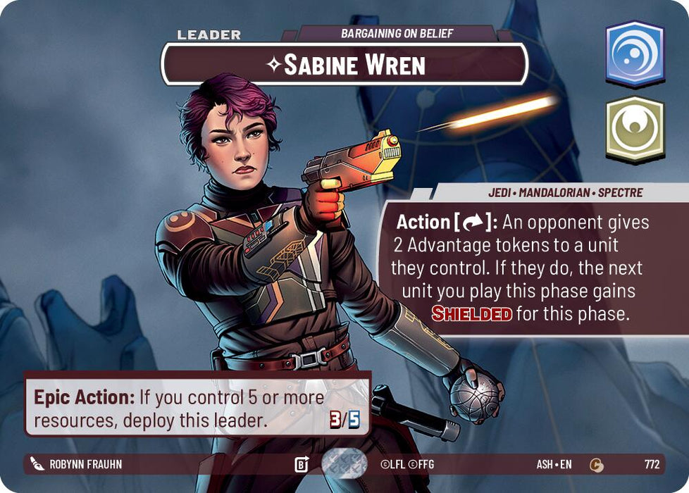 Sabine Wren - Bargaining on Belief (772) (Showcase) (772) [Ashes of the Empire] - for just $44.75! 