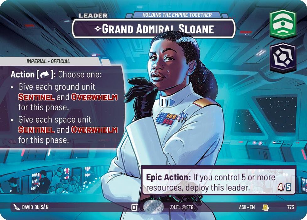 Grand Admiral Sloane - Holding the Empire Together (773) (Showcase) (773) [Ashes of the Empire] - for just $38.55! 