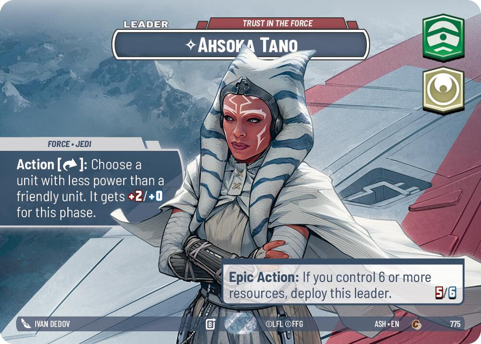 Ahsoka Tano - Trust in the Force (775) (Showcase) (775) [Ashes of the Empire] - for just $134.75! 