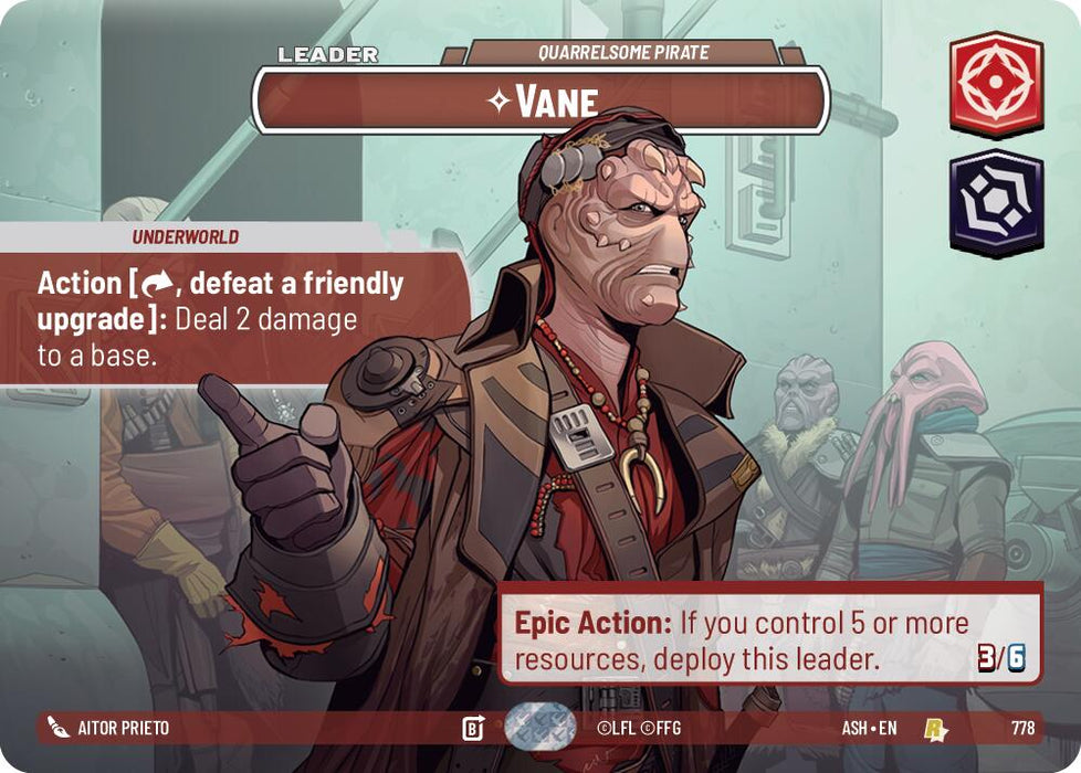 Vane - Quarrelsome Pirate (778) (Showcase) (778) [Ashes of the Empire] - for just $41! 