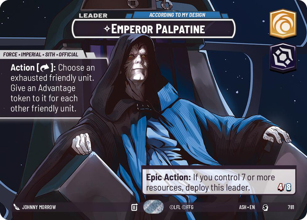 Emperor Palpatine - According to My Design (781) (Showcase) (781) [Ashes of the Empire] - for just $55.55! 