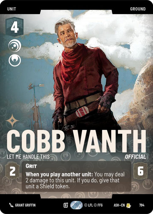 Cobb Vanth - Let Me Handle This (794) (Prestige) (794) [Ashes of the Empire] - for just $0.50! 