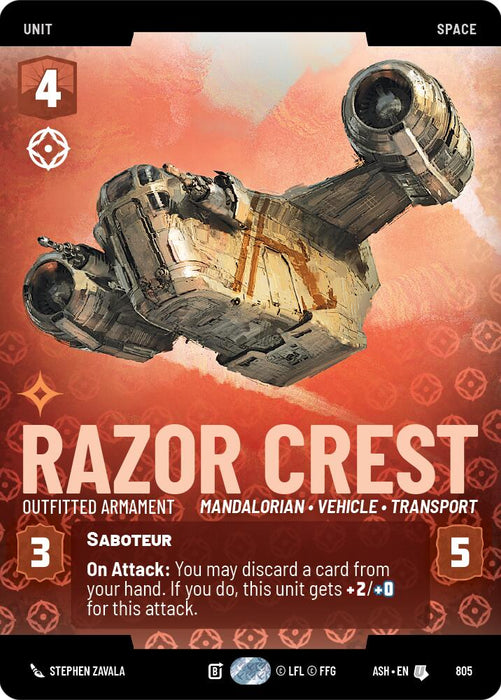 Razor Crest - Outfitted Armament (805) (Prestige) (805) [Ashes of the Empire] - for just $0.65! 