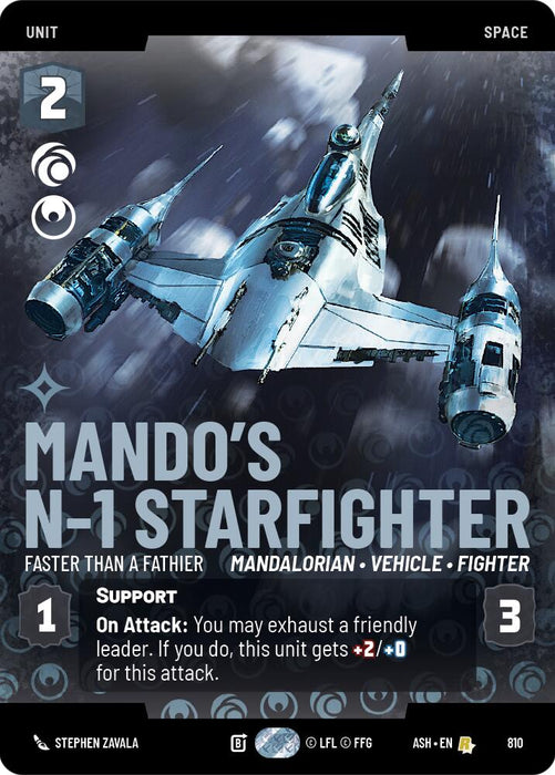 Mando's N-1 Starfighter - Faster than a Fathier (810) (Prestige) (810) [Ashes of the Empire] - for just $0.75! 
