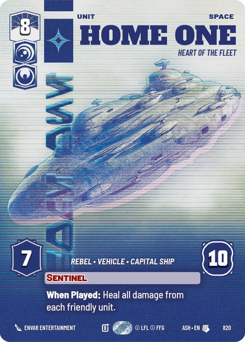 Home One - Heart of the Fleet (820) (Prestige) (820) [Ashes of the Empire] - for just $0.30! 