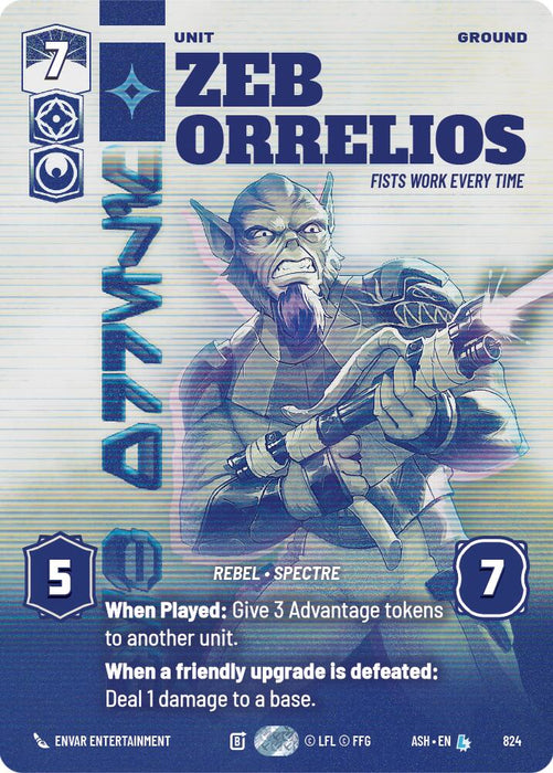 Zeb Orrelios - Fists Work Every Time (824) (Prestige) (824) [Ashes of the Empire] - for just $1.25! 