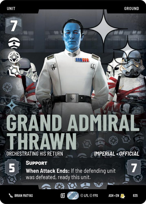 Grand Admiral Thrawn - Orchestrating His Return (835) (Prestige Foil) (835) [Ashes of the Empire] - for just $4.35! 