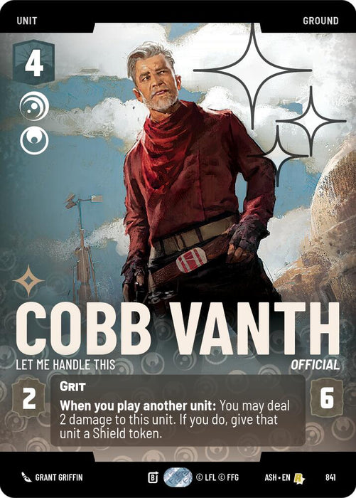Cobb Vanth - Let Me Handle This (841) (Prestige Foil) (841) [Ashes of the Empire] - for just $2.50! 