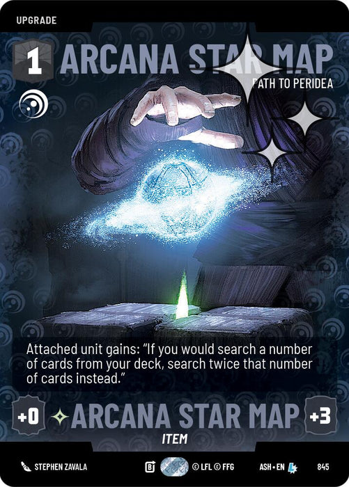 Arcana Star Map - Path to Peridea (845) (Prestige Foil) (845) [Ashes of the Empire] - for just $1.95! 