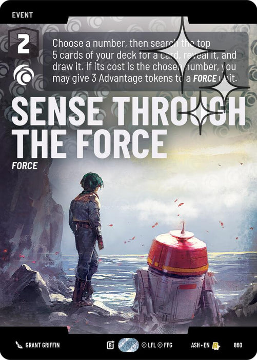 Sense Through the Force (860) (Prestige Foil) (860) [Ashes of the Empire] - for just $1.95! 