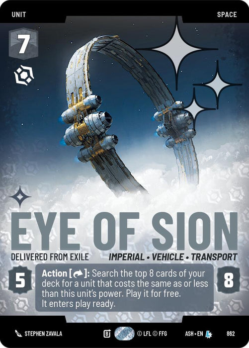 Eye of Sion - Delivered from Exile (862) (Prestige Foil) (862) [Ashes of the Empire] - for just $3.40! 