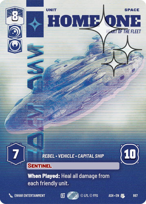 Home One - Heart of the Fleet (867) (Prestige Foil) (867) [Ashes of the Empire] - for just $2.05! 