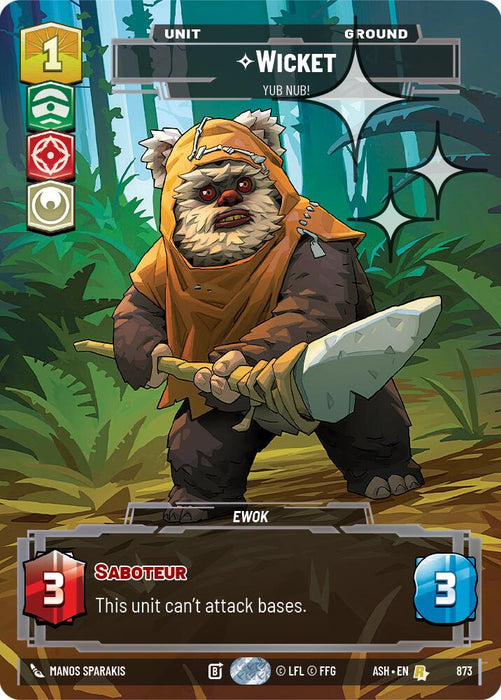 Wicket - Yub Nub! (873) (Prestige Foil) (873) [Ashes of the Empire] - for just $2.80! 