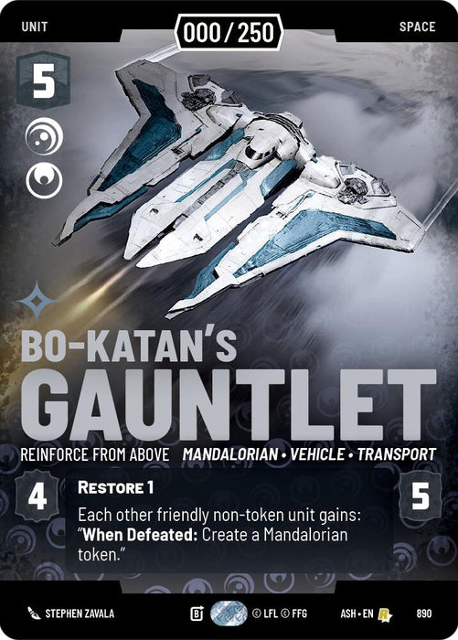Bo-Katan's Gauntlet - Reinforce from Above (890) (Serialized) (890) [Ashes of the Empire] - for just $0.10! 