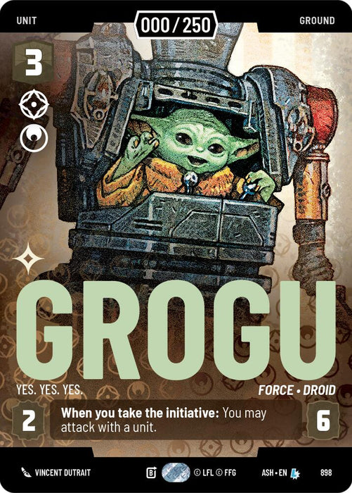 Grogu - Yes. Yes. Yes. (898) (Serialized) (898) [Ashes of the Empire] - for just $280! 