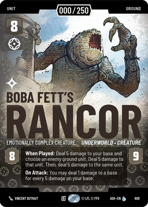 Boba Fett's Rancor - Emotionally Complex Creature (900) (Serialized) (900) [Ashes of the Empire] - for just $0.10! 