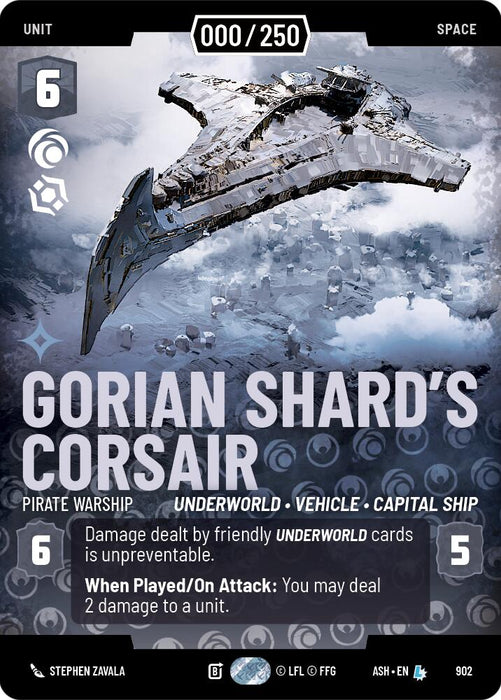 Gorian Shard's Corsair - Pirate Warship (902) (Serialized) (902) [Ashes of the Empire] - for just $0.10! 