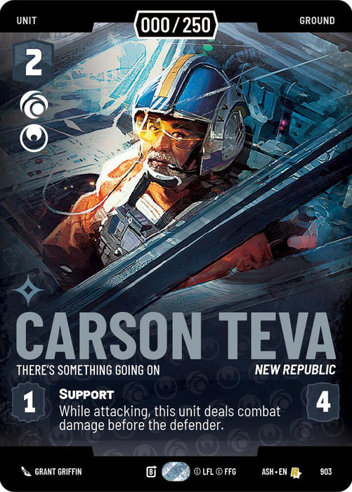 Carson Teva - There's Something Going On (903) (Serialized) (903) [Ashes of the Empire] - for just $151.40! 