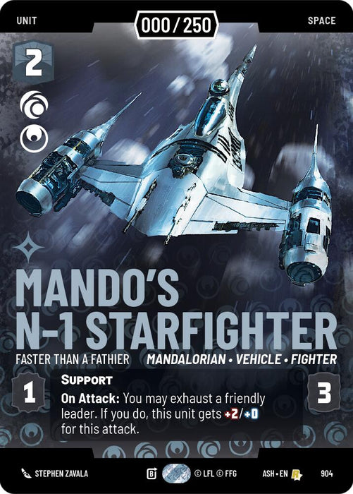 Mando's N-1 Starfighter - Faster than a Fathier (904) (Serialized) (904) [Ashes of the Empire] - for just $0.10! 