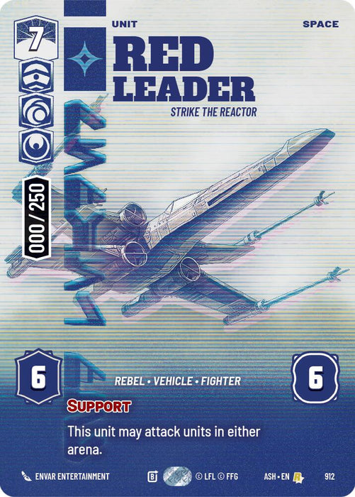 Red Leader - Strike the Reactor (912) (Serialized) (912) [Ashes of the Empire] - for just $6! 
