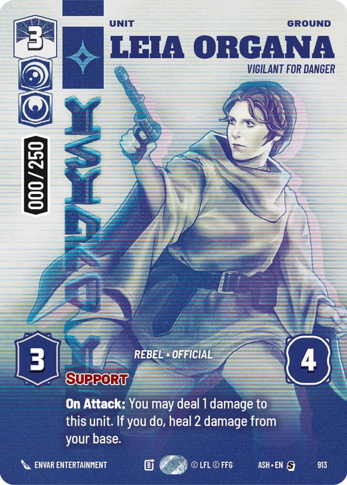 Leia Organa - Vigilant for Danger (913) (Serialized) (913) [Ashes of the Empire] - for just $160! 