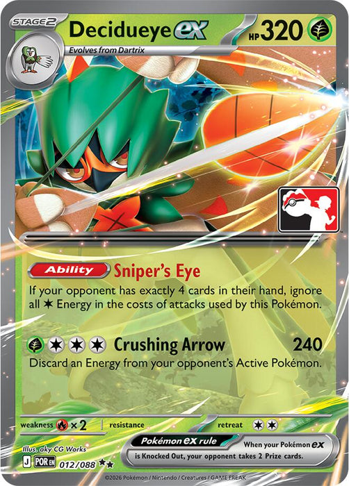 Decidueye ex (012/088) [Prize Pack Series Nine] - for just $2.65! 