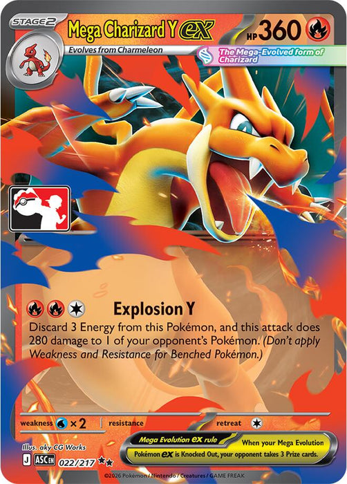 Mega Charizard Y ex (022/217) [Prize Pack Series Nine] - for just $22.80! 