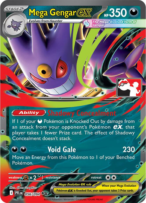 Mega Gengar ex (056/094) [Prize Pack Series Nine] - for just $38! 