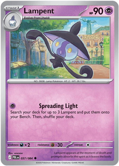 Lampent (037/084) [Mega Evolution: Pitch Black] - for just $0.10! 