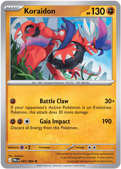 Koraidon (047/084) [Mega Evolution: Pitch Black] - for just $0.10! 