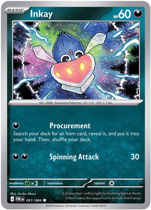 Inkay (051/084) [Mega Evolution: Pitch Black] - for just $0.10! 