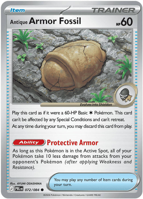 Antique Armor Fossil (072/084) [Mega Evolution: Pitch Black] - for just $0.10! 