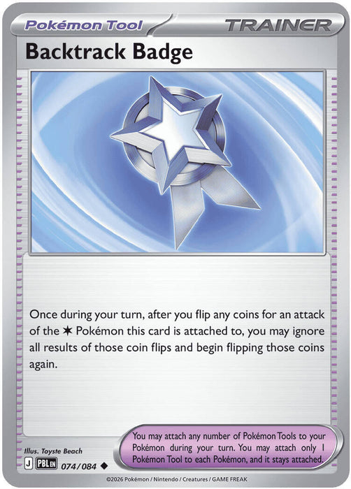 Backtrack Badge (074/084) [Mega Evolution: Pitch Black] - for just $0.10! 