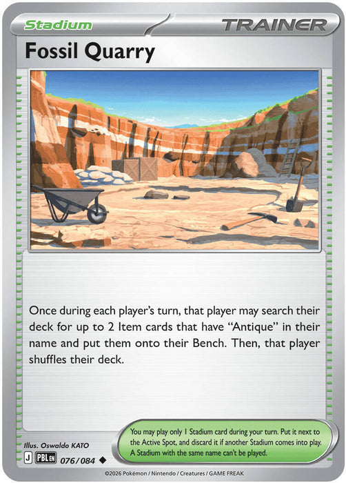 Fossil Quarry (076/084) [Mega Evolution: Pitch Black] - for just $0.10! 